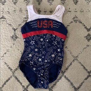 Danskin USA gymnastics leotard size 4/5